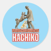 HACHIKO RONDE STICKER (Voorkant)