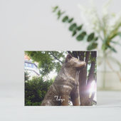 hachiko shibuya briefkaart (Staand voorkant)