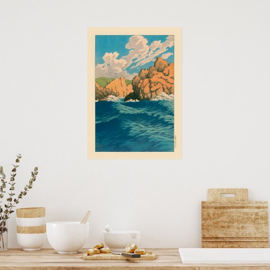 Hachinohe Zelfde door Kawase Hasui Poster (Keuken)