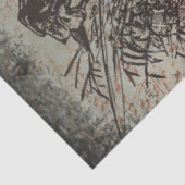 Hacht op boerderijen Ephemera-ontkoppeling Tissuepapier (Detail)