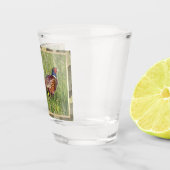 Hacht op fazanten met camo-trim shot glas (Rechts)