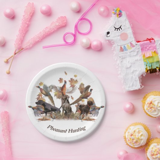 Hacht op fazanten papieren bordje (Feest)