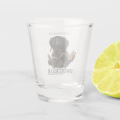 Hacht op fazanten shot glas (Achterkant)