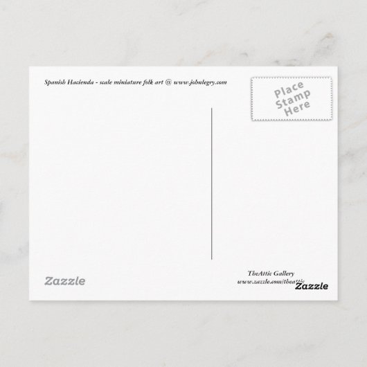 Hacienda - briefkaart (Achterkant)