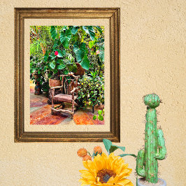 Hacienda Garden-voorzitter Poster