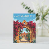 Hacienda San José Mexico Briefkaart (Staand voorkant)