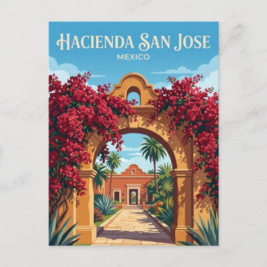 Hacienda San José Mexico Briefkaart (Voorkant)