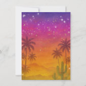 Hacienda Sunset Bruisende Fiesta Tafel Nummers Kaart (Achterkant)