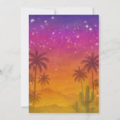 Hacienda Sunset Floral Arch 15th Quinceañera Kaart (Achterkant)