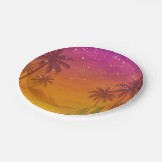 Hacienda Sunset Vibrant Fiesta Quinceañera Papieren Bordje (Gekanteld)