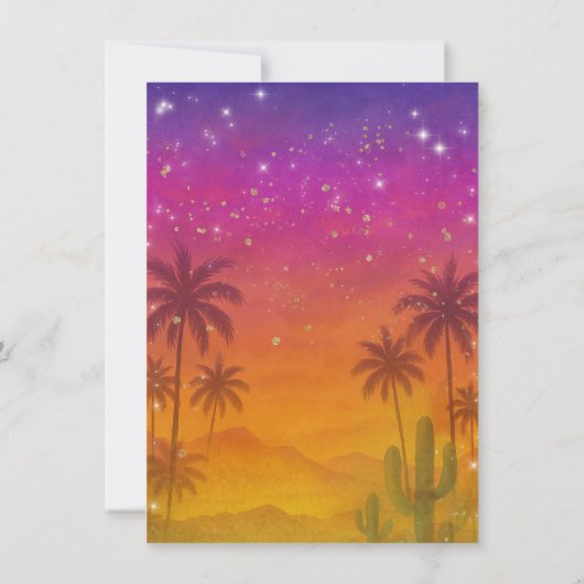 Hacienda Sunset Vibrant Fiesta Tafelnummers (Achterkant)