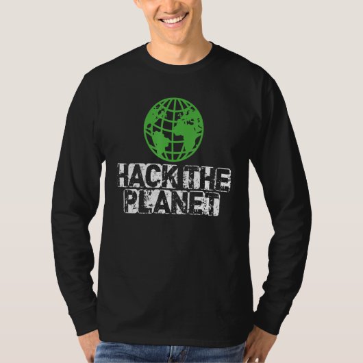 Hack de planeet Aarde veiligheid en bescherm Prese T-shirt (Voorkant)