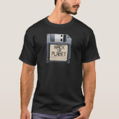 Hack de planeet diskette t-shirt (Voorkant)