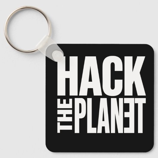 Hack De Planeet Sleutelhanger (Voorkant)