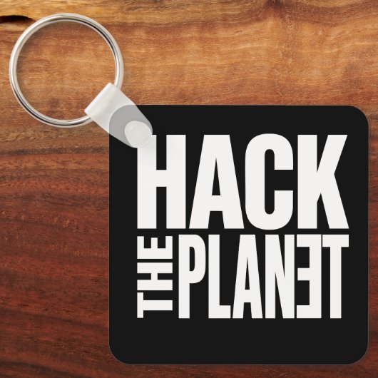 Hack De Planeet Sleutelhanger (Voorkant)