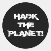 Hack de Planet sticker (Voorkant)