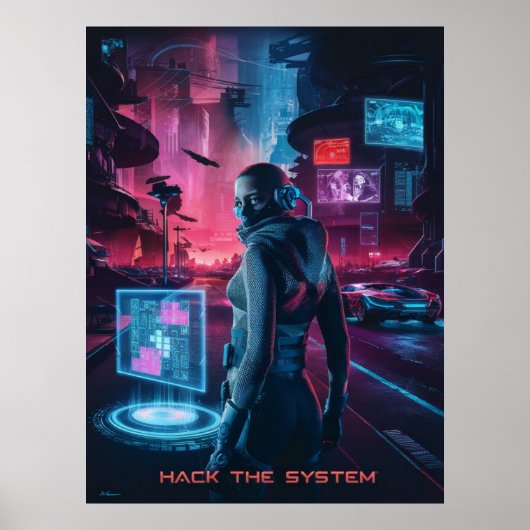 Hack het Systeem Poster (Voorkant)
