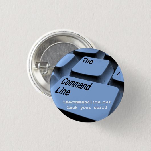 hack je wereld, promo button (Voorkant /achterkant)