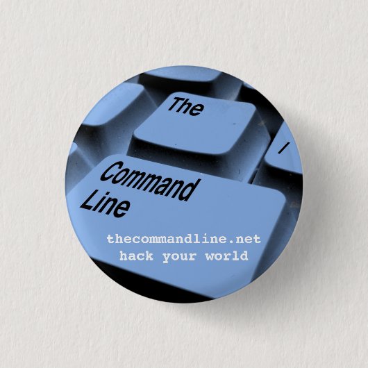 hack je wereld, promo button (Voorkant)