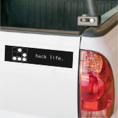 hack leven. bumpersticker (Op Truck)