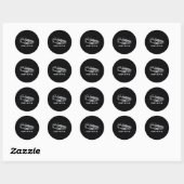 Hack Racing 944 944 grijs klein Ronde Sticker (Vel)