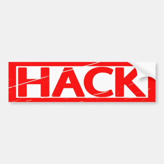 Hack Stamp Bumpersticker (Voorkant)