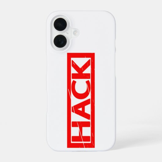 Hack Stamp iPhone 16 Hoesje (Achterkant)