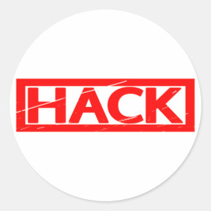 Hack Stamp Ronde Sticker