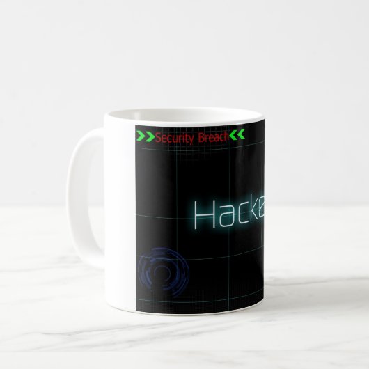 Hack T-Shirt Koffiemok (Voorkant links)