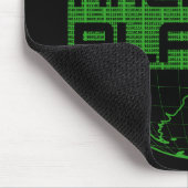 Hack the Planet Green Globe Computer Hacker Design Muismat (Hoek)