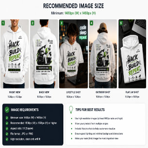 Hackathon Modus Aan Hoodie – Hack Bouwen Herhaal P
