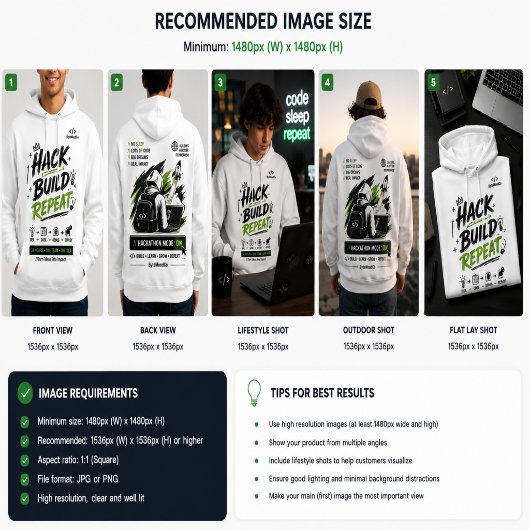 Hackathon Modus Aan Hoodie – Hack Bouwen Herhaal P