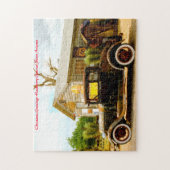 Hackberry General Store.Kerstgroet Legpuzzel (Verticaal)