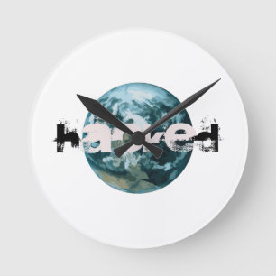 Hacked Planet Earth Ronde Klok