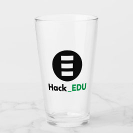 HackEDU Glass Cup Glas