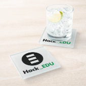 HackEDU Glass Onderzetter (Schuin)