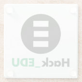 HackEDU Glass Onderzetter (Achterkant)