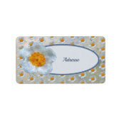häckelblume  Adressaufkleber Etiket (Voorkant)