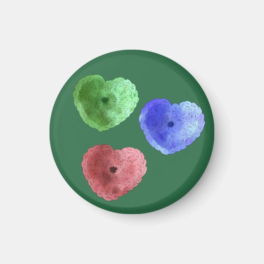 Häckelherzen Magneet (Voorkant)