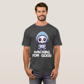 Hacken voor goede ethische hacker cybersecurity t-shirt (Voorkant volledig)