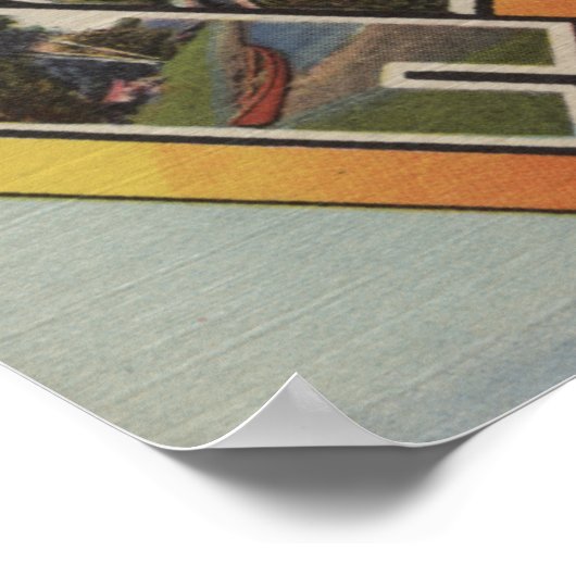 Hackensack, Minnesota - Grote letterscènes Poster (Hoek)