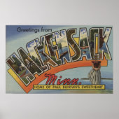 Hackensack, Minnesota - Grote letterscènes Poster (Voorkant)