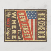 Hackensack New Jersey Briefkaart (Voorkant)