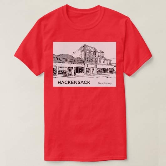 Hackensack New Jersey T-shirt (Design voorkant)