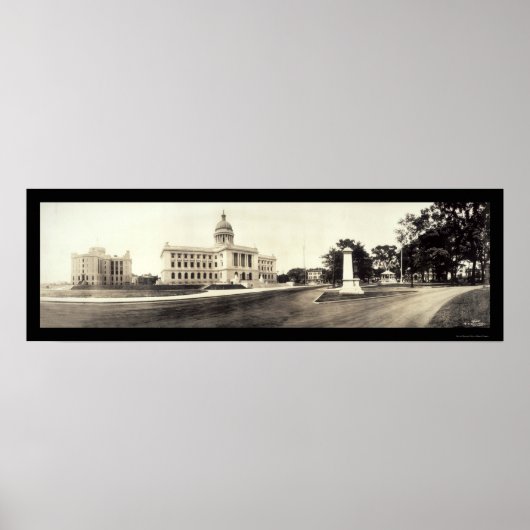 Hackensack, NJ Court Foto 1913 Poster (Voorkant)