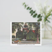 HACKENSACK NJ Johnson Library vintage jaren 1910 Briefkaart (Staand voorkant)