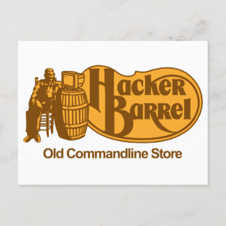 Hacker Barrel: De oude Geboste Winkel Briefkaart
