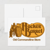 Hacker Barrel: De oude Geboste Winkel Briefkaart (Voorkant / Achterkant)