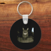 Hacker Cat Meme Funny Computer Cat Kitten Gamer Ca Sleutelhanger (Voorkant)