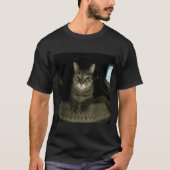 Hacker Cat Meme Funny Computer Cat Kitten Gamer Ca T-shirt (Voorkant)
